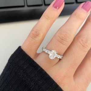 2ct oval diamond ring